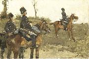 George Hendrik Breitner Hussars France oil painting artist